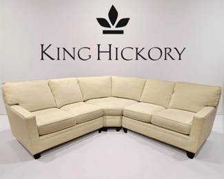 The Benson Sectional Sofa with loose-back cushions by King Hickory Furniture bid #3
DELIVERY is INCLUDED with FULL PRICE PURCHASE