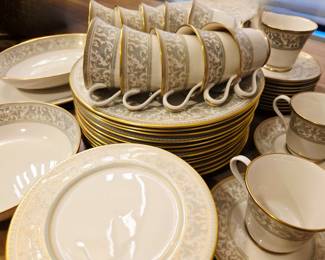 64pcs GORHAM Porcelain Dinnerware bid #33