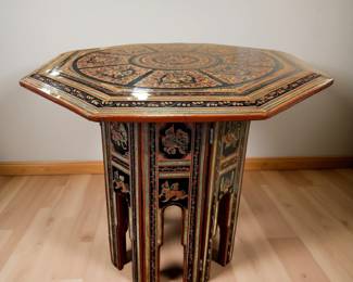Hand-Painted Collapsible Tea Table bid #12