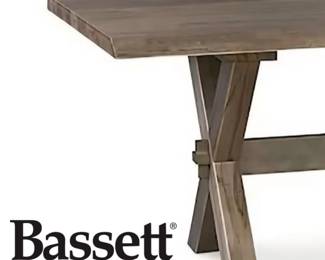 The Crossbuck Live Edge Dining Table by Bassett Furniture BENCH*MADE bid #1