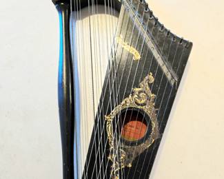 Antique Harp-Zither by Carl Brown ca. 1903 bid #8