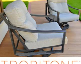 Pair Patio Swivel Rockers by TROPITONE bid #34