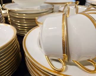 87 pcs Haviland Limoges France Porcelain Dinnerware bid #32