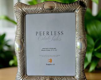 Vintage STERLING 8x10 Photo Frame bid #13