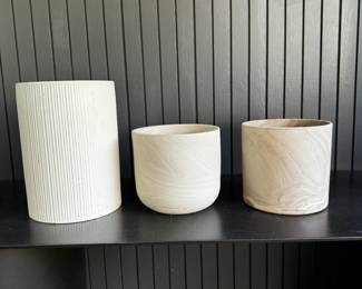 Variety of planter pots