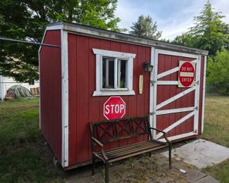 12 x 8 FOR SALE Newport, Washington Ver good condition $2,500.00 OBO available now to purchase available to pick up anytime after Thursday afternoon. Text Kendra 1-208-964-2555. The shed is in a location where it's easy to pick up and drive away on a flatbed..