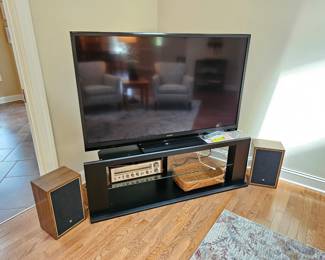 tv, stereo, speakers