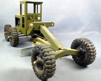 Metal Army Engineers Road Grader Toy