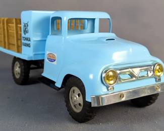 Refinished Pressed Metal Ford Stake Bed Truck