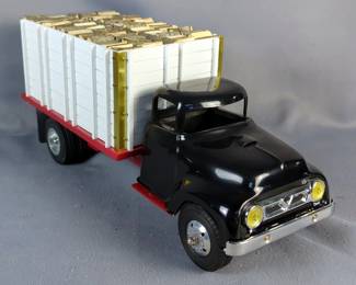 Refinished Pressed Metal Ford Stake Bed Truck