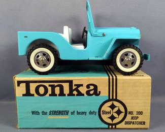 Tonka No. 200 Jeep Dispatcher with Original Box