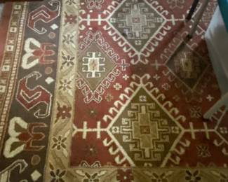 Area Rug, reds and browns