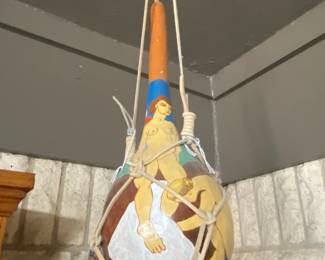 Hanging Gourd Art, artist Bob Drier