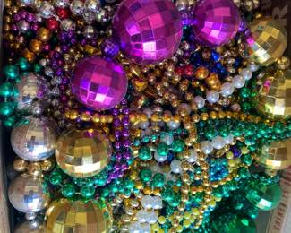 Assortment of Mardi Gras Beads