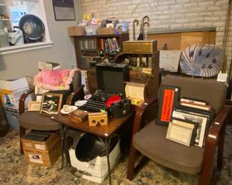 UPI framed photos, Vintage Side Chairs