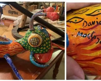 Paper Mache Art Dragon by David M