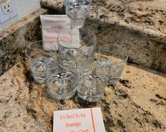 Crystal Decanter And Glass Set