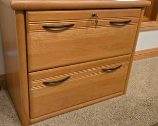 Oak File Cabinet