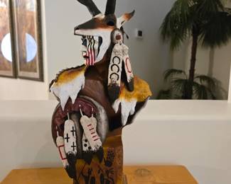 Russell D. Jorgensen "Keeper of the Coup" Signed Sculpture