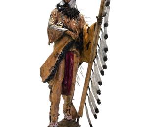 Marie Barbera "Victory Or Defeat" Large Native American Bronze Sculpture (Very Limited! Only 30 Ever Made!)