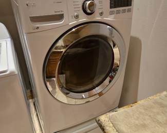 LG True Steam Front Load Dryer With Base (VERY NICE!)