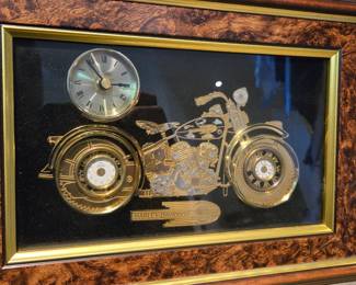 Harley Davidson Framed Watch Collage Clock