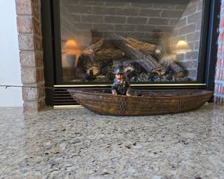 Fisherman Folk Art Model