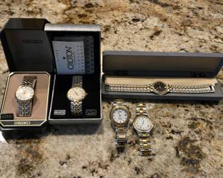 NICE Wrist Watches (Movado, Seiko, Croton, And Pierre Cardin)