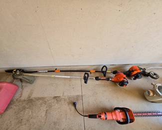 Echo SRM-225 Straight Shaft Trimmer And Remington Maverick RM2599 Gas 8" Pole Saw
