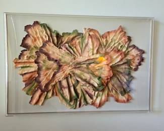 Signed And Framed 3D Paper Art Sculpture