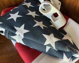 Flag & pole holder mount