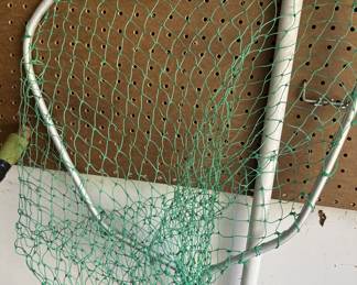 Large aluminum fishing handle net