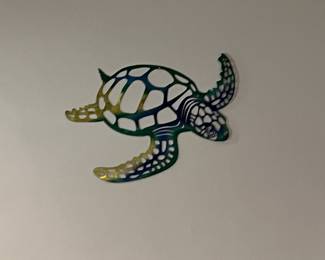 Turtle metal wall art