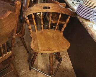 3 Swivel Bar Stools