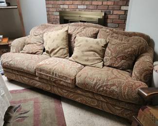 Couch with Fluffy Pillows