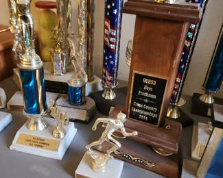 Coach Riney Track Awards from Thunderbird High School