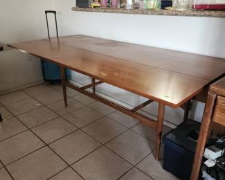 Mid-Century Modern Drop Leaf Dining Table