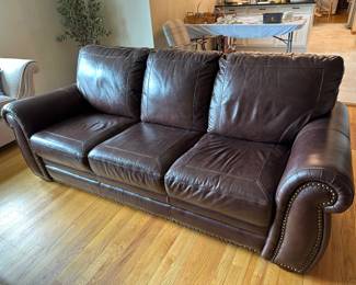 Leather sofa.....
