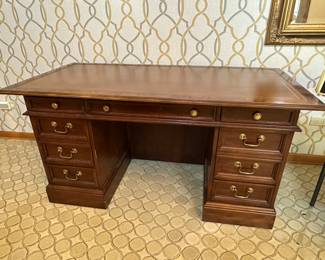 Sligh desk with leather top