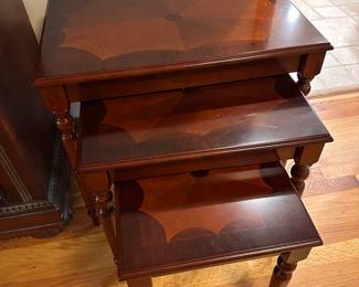 Wood nesting tables