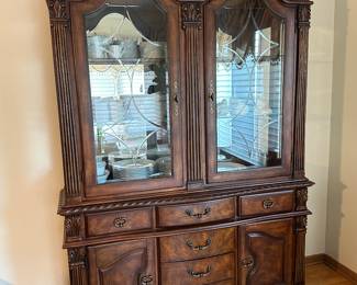 Matching lighted china cabinet
