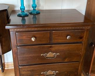Wood nightstand/side table