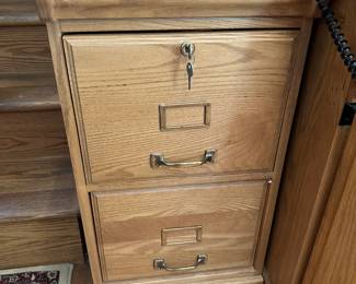 Wood file cabinet