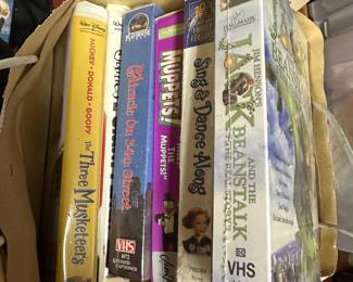 Bags of VHS tapes!