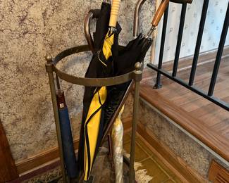 Brass umbrella stand