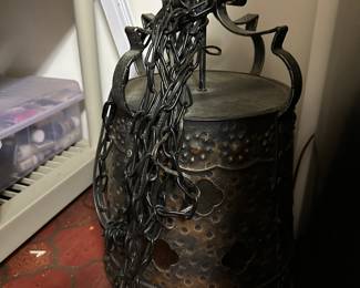 Brutalist hanging light fixture!