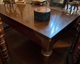 Wood end table