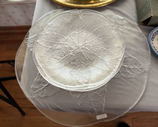 Kosta Boda glass plates and platter - new with tags!