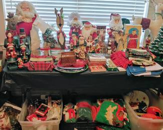 Lots of Christmas decorations!