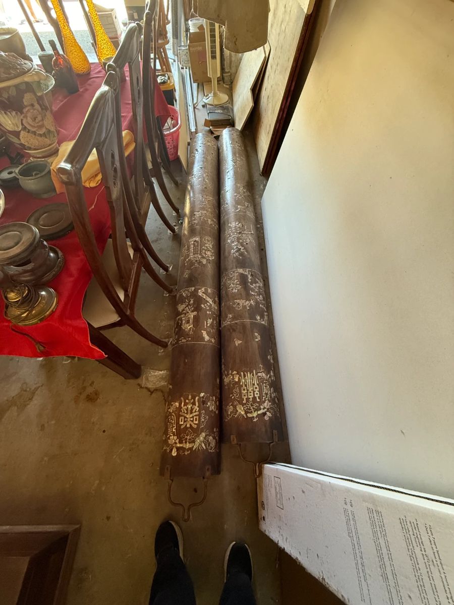 Vintage Rosewood with mother-of-pearl inlay columns. Qty: 2 Asking $800/pair